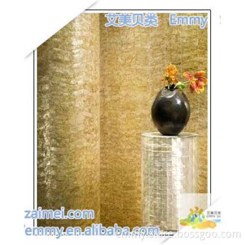 Modest luxury brick natural capiz mother of pearl oyster mosaic wall tile